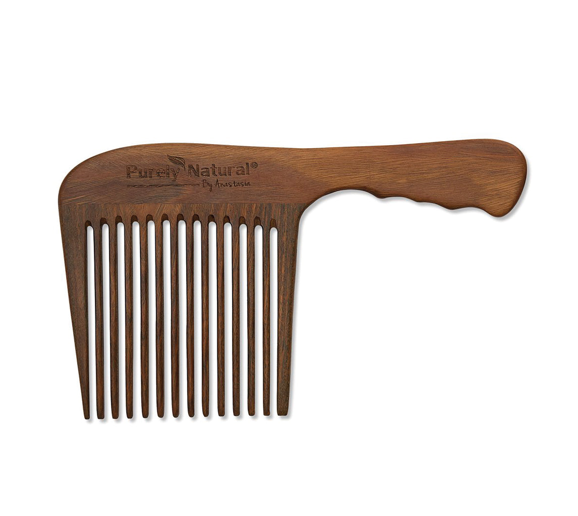Sandalwood Long-handled wide-toothed Comb from Purely Natural by Anastasia