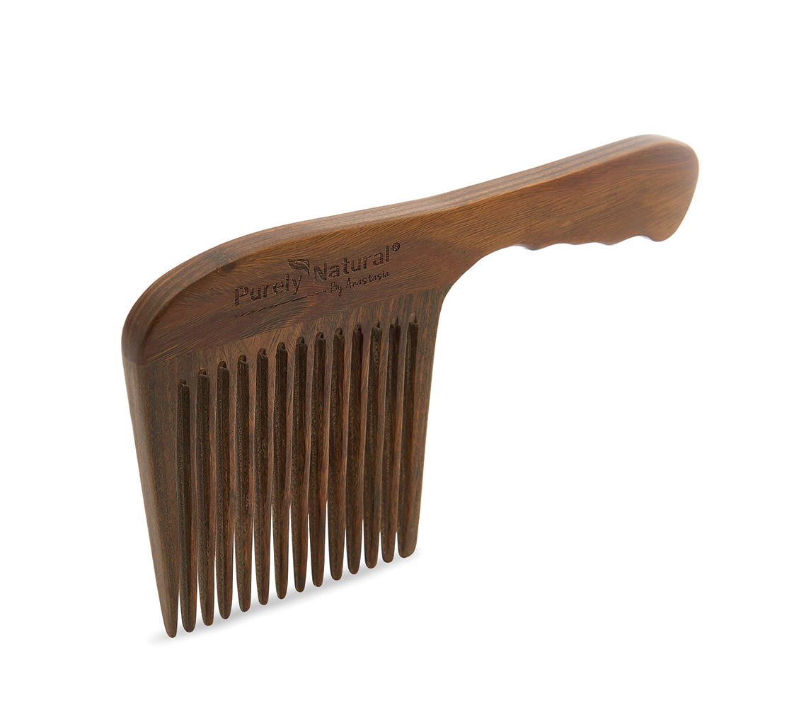 Sandalwood Long-handled wide-toothed Comb from Purely Natural by Anastasia